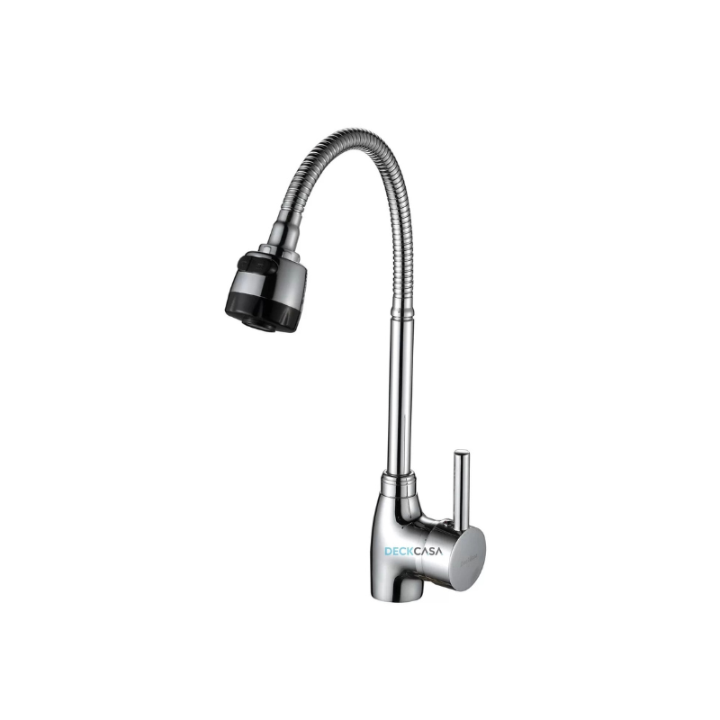 Torneira Cozinha de Metal Monocomando Deck Casa Cromado